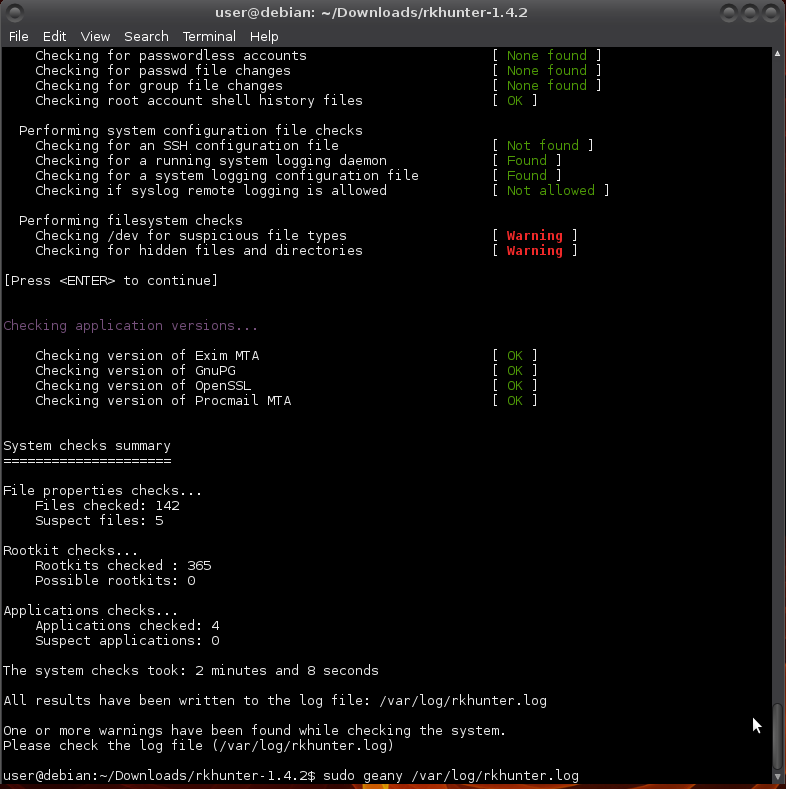 Rkhunter-first-run.png